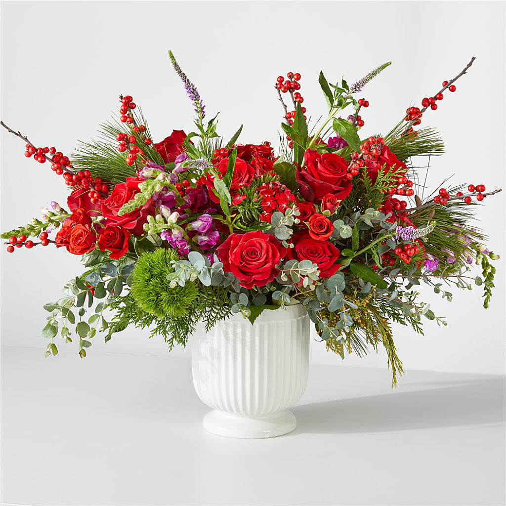 Big Red Bow Bouquet – Bittner-long Floral And Greenhouse, Somerset PA