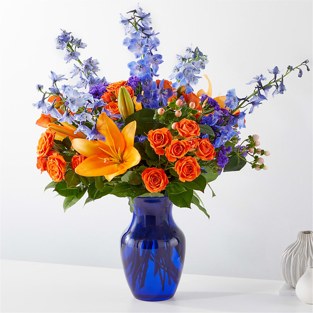 Radiant Citrus Bouquet – Bittner-long Floral And Greenhouse, Somerset PA