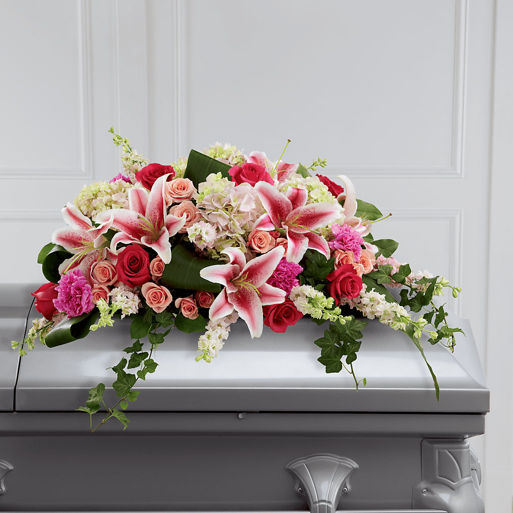 Splendid Grace Casket Spray – Bittner-long Floral And Greenhouse, Somerset PA