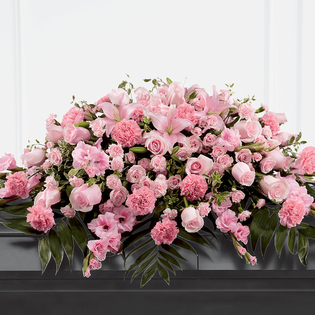 Garden of Comfort Casket Spray (Standard) – Bittner-long Floral And Greenhouse, Somerset PA