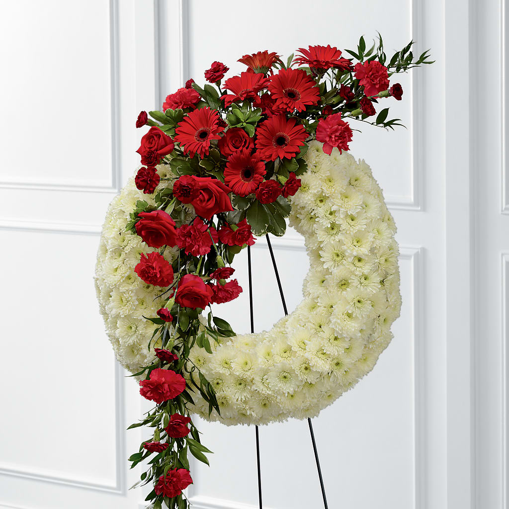 Graceful Tribute Wreath – Bittner-long Floral And Greenhouse, Somerset PA