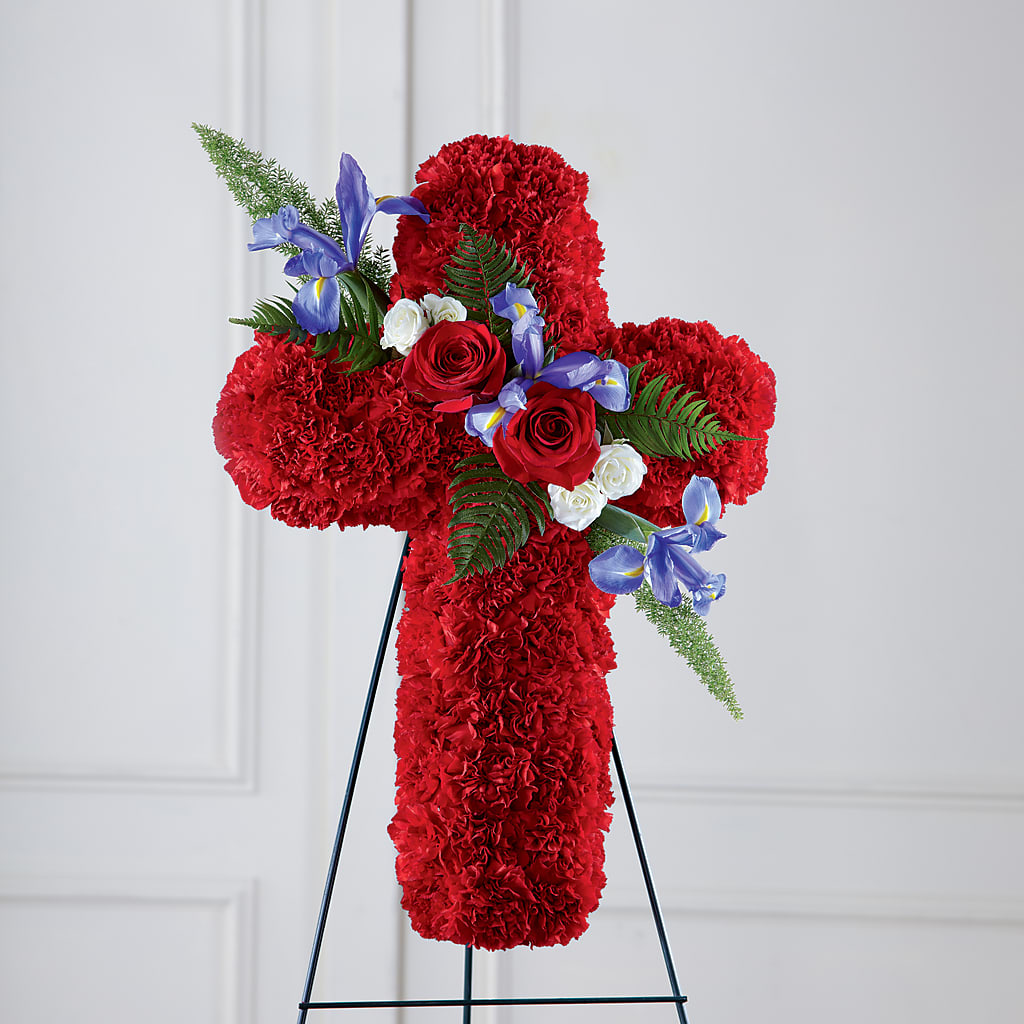Faithful Hero Floral Cross – Bittner-long Floral And Greenhouse, Somerset PA