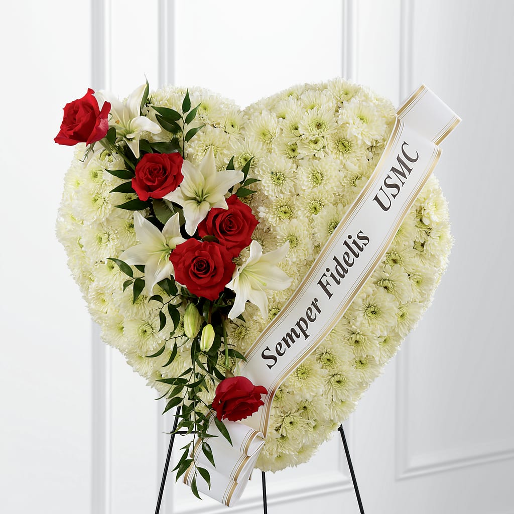 Heartfelt Hero Standing Heart – Bittner-long Floral And Greenhouse, Somerset PA