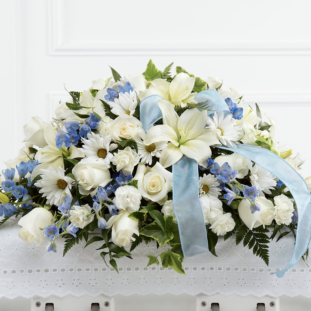 Tender Treasure Casket Spray – Bittner-long Floral And Greenhouse, Somerset PA