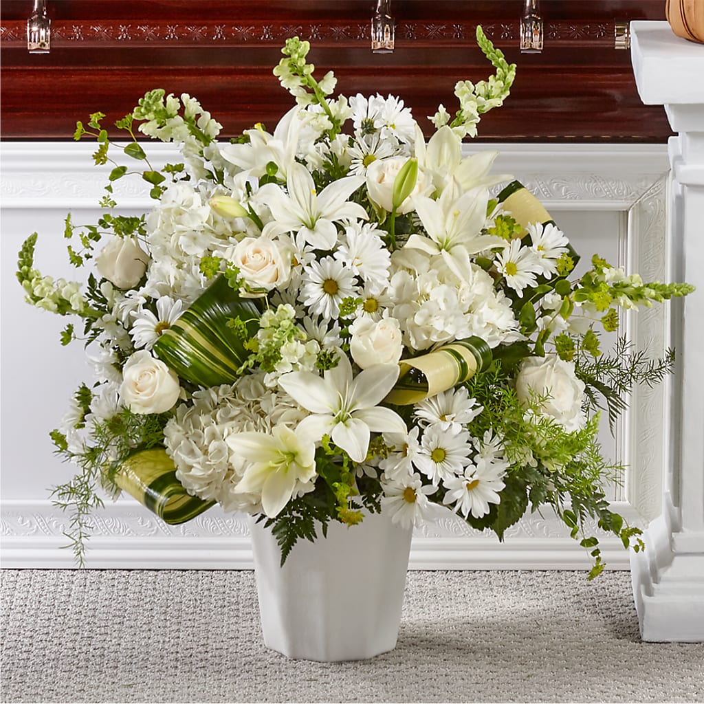 Thoughts of Tranquility Floor Basket – Bittner-long Floral And Greenhouse, Somerset PA