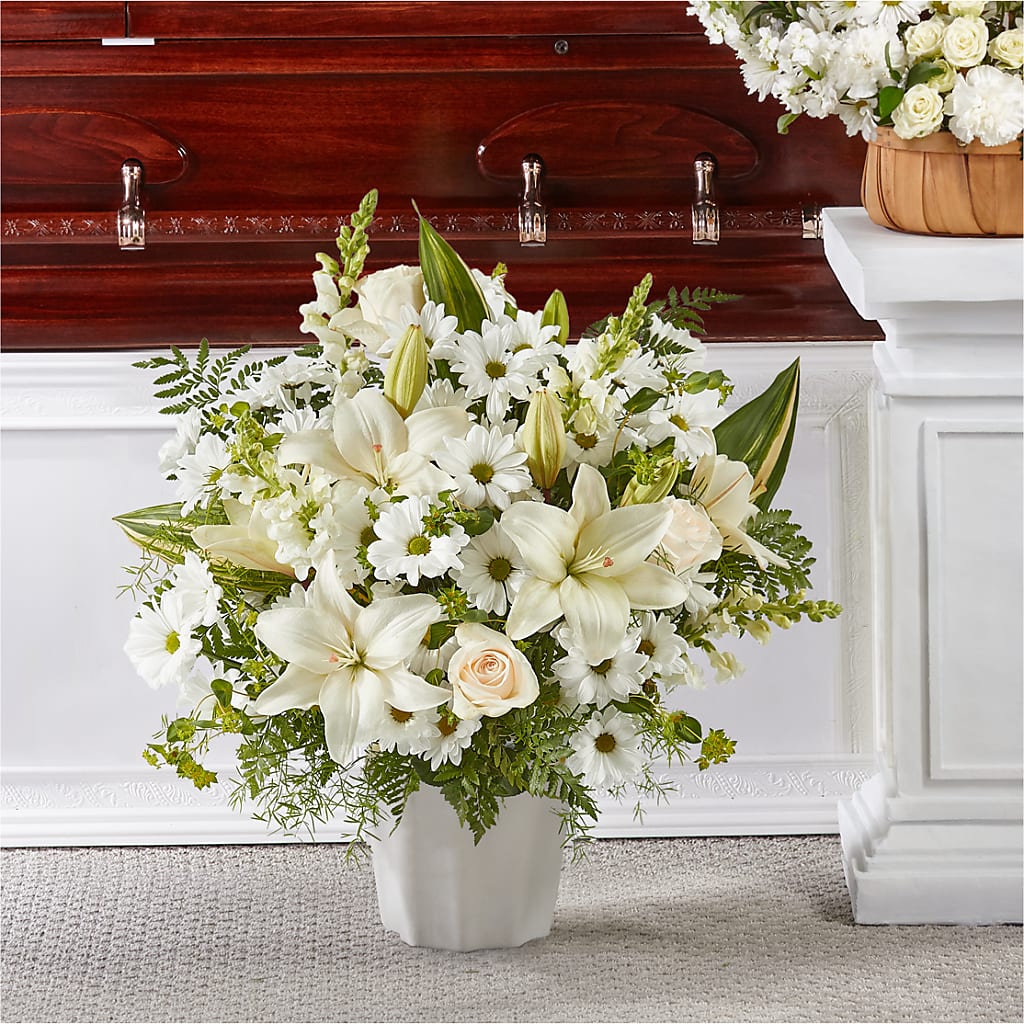 Thoughts of Tranquility Floor Basket – Bittner-long Floral And Greenhouse, Somerset PA