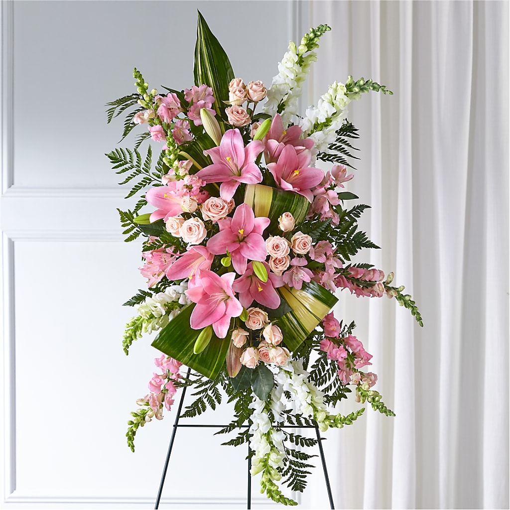 Elegant Embrace Standing Spray – Bittner-long Floral And Greenhouse, Somerset PA