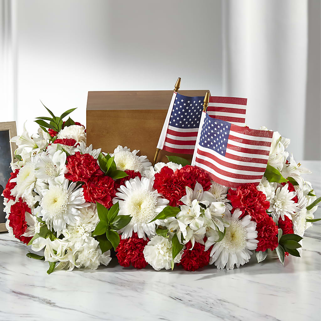 Spirit of Patriotism Cremation Adornment – Bittner-long Floral And Greenhouse, Somerset PA