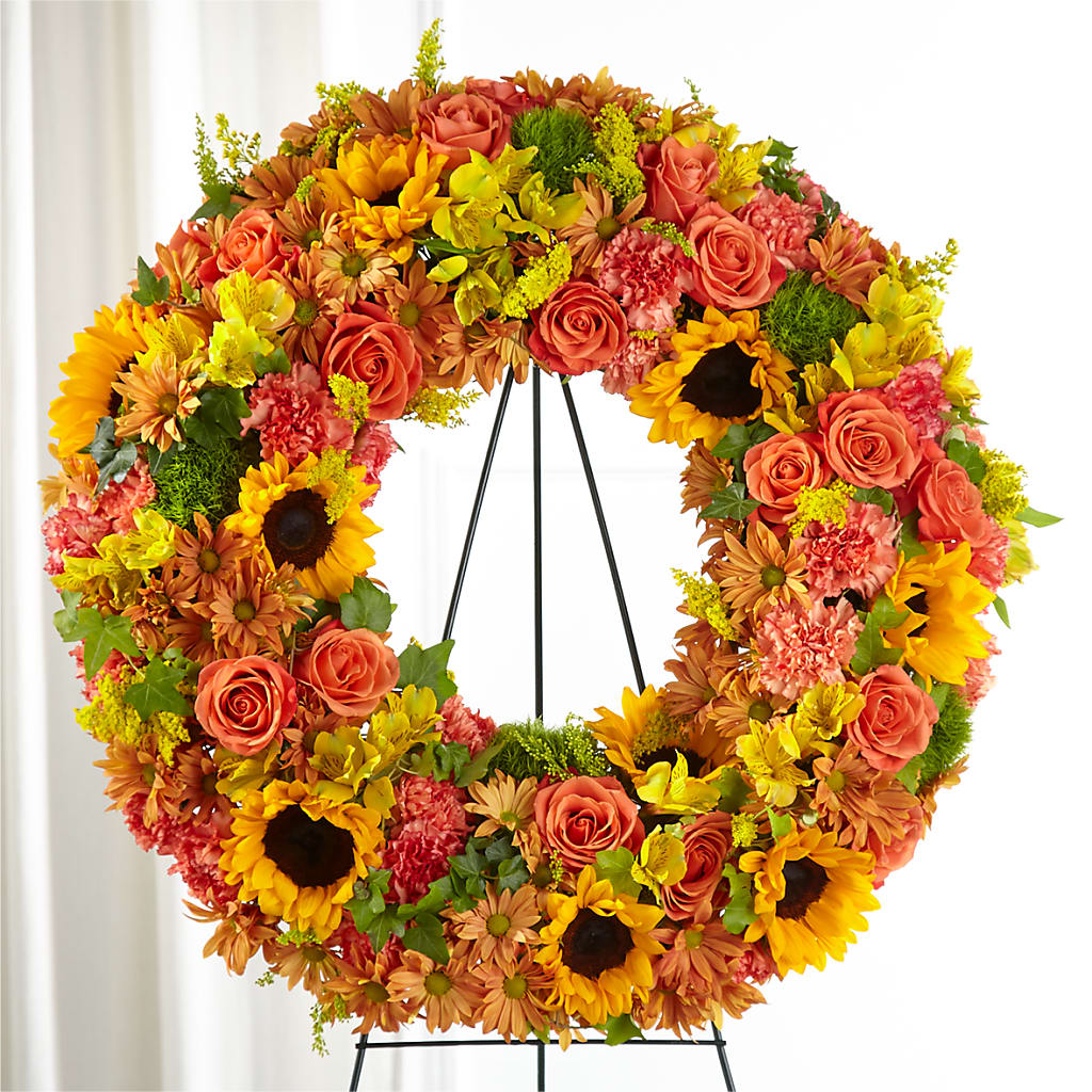 Autumnal Memories Wreath (Standard) – Bittner-long Floral And Greenhouse, Somerset PA