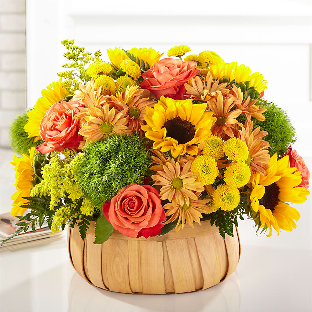Harvest Sunflower Basket – Bittner-long Floral And Greenhouse, Somerset PA