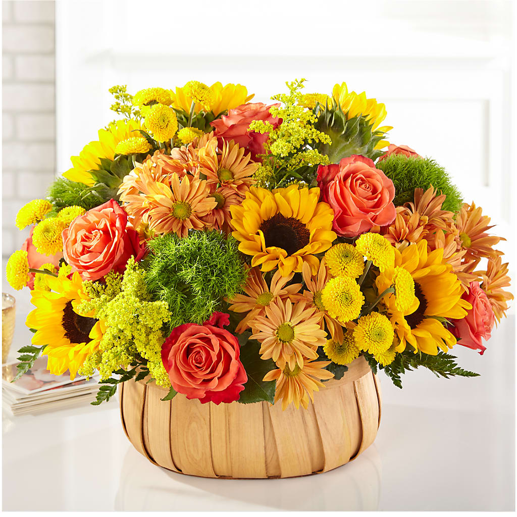 Harvest Sunflower Basket – Bittner-long Floral And Greenhouse, Somerset PA