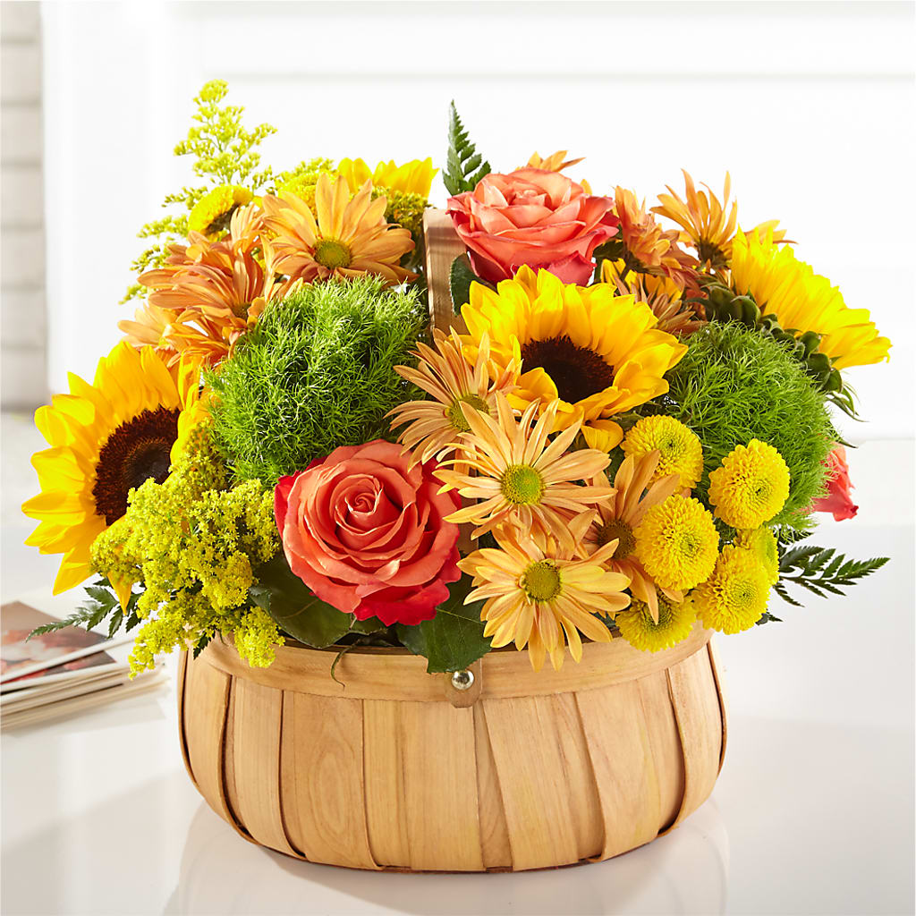 Harvest Sunflower Basket – Bittner-long Floral And Greenhouse, Somerset PA