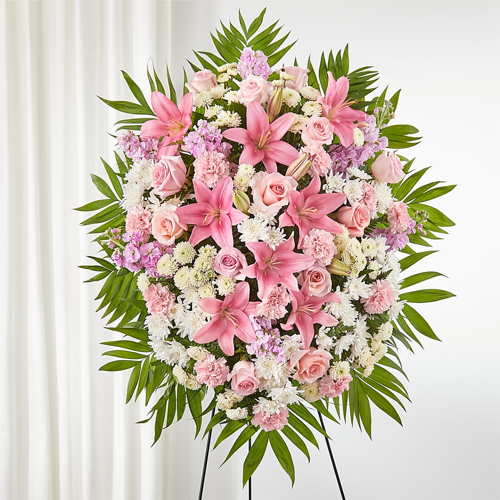 Offering Solace Standing Spray – Bittner-long Floral And Greenhouse, Somerset PA