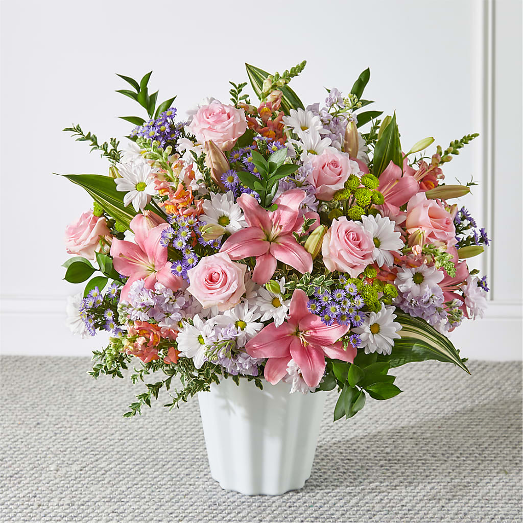 Abundant Compassion Floor Basket – Bittner-long Floral And Greenhouse, Somerset PA
