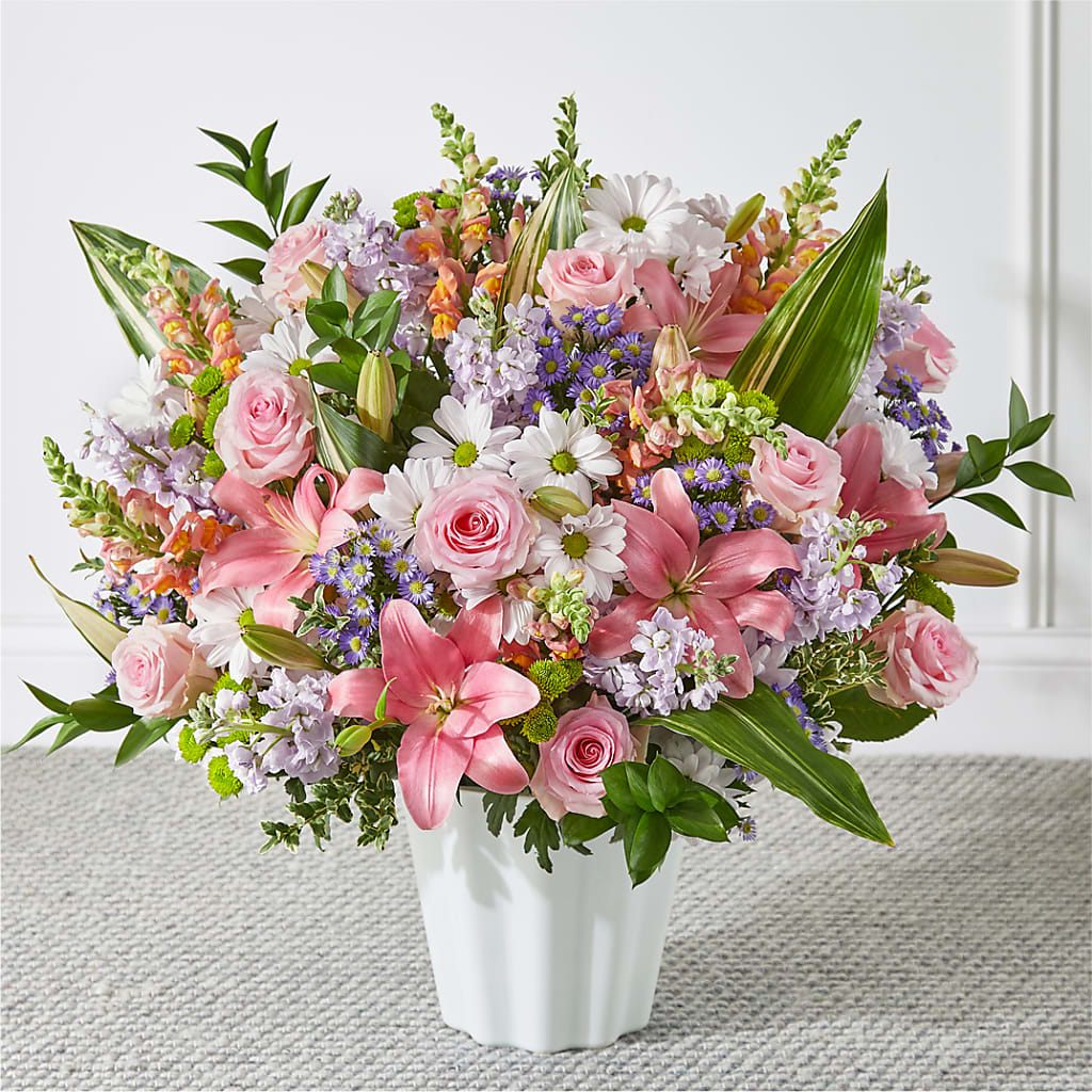 Abundant Compassion Floor Basket – Bittner-long Floral And Greenhouse, Somerset PA