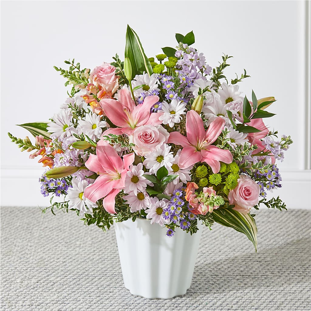 Abundant Compassion Floor Basket – Bittner-long Floral And Greenhouse, Somerset PA
