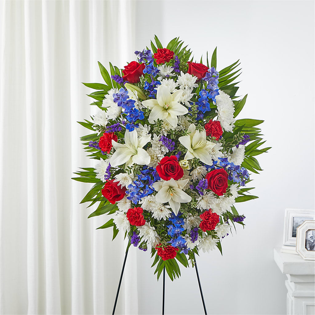 Cherished Service Standing Spray – Bittner-long Floral And Greenhouse, Somerset PA