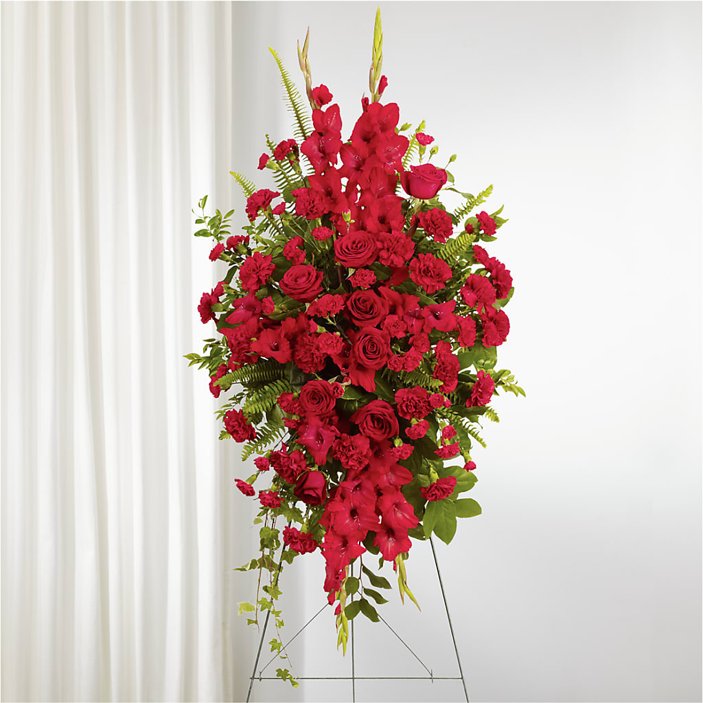From the Heart Standing Spray – Bittner-long Floral And Greenhouse, Somerset PA
