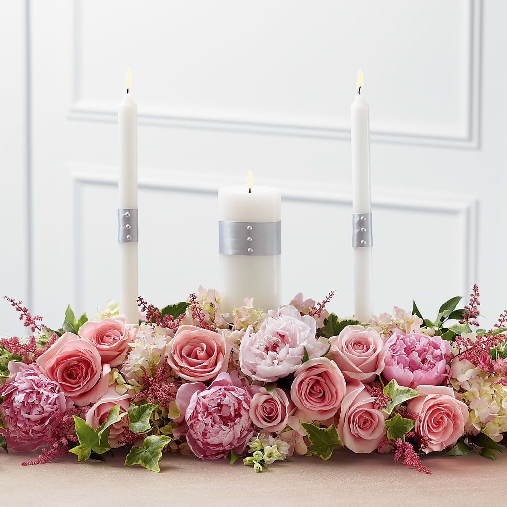 Worldwide Romance Unity Candle Arrangement – Bittner-long Floral And Greenhouse, Somerset PA