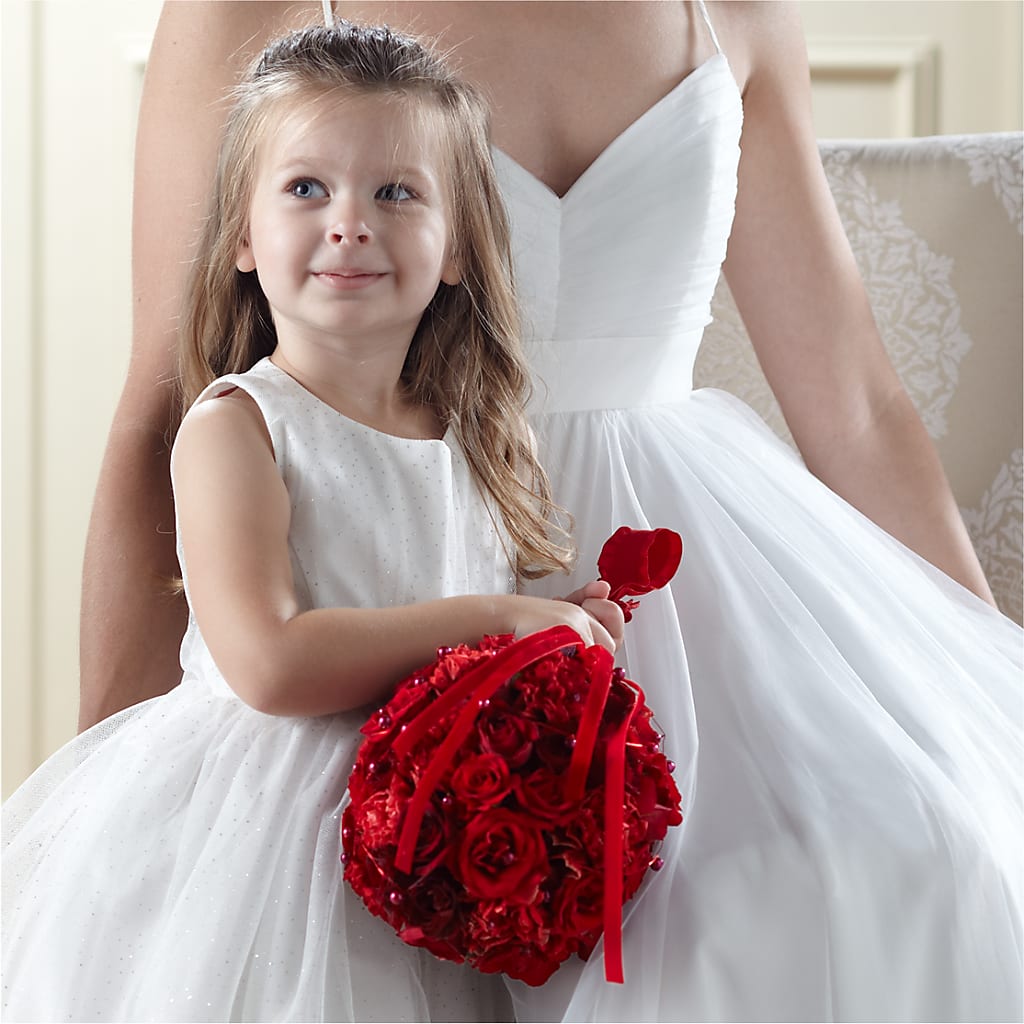 Pure at Heart Flower Girl Arrangement – Bittner-long Floral And Greenhouse, Somerset PA