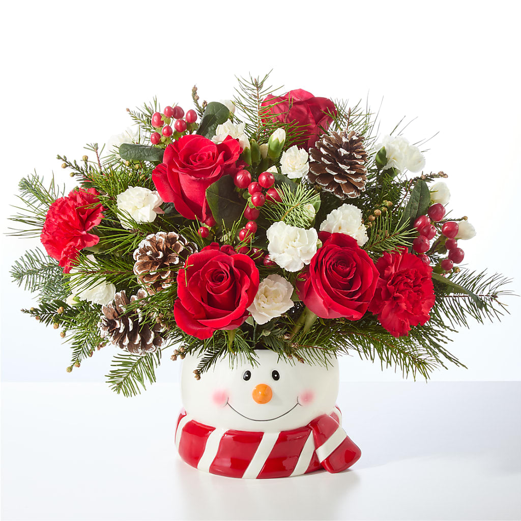 Jolly Snowman Bouquet –  Bittner-long Floral And Greenhouse, Somerset PA