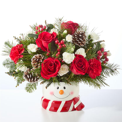 Jolly Snowman Bouquet –  Bittner-long Floral And Greenhouse, Somerset PA