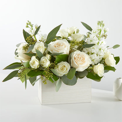 Fresh Linen Box Bouquet –  Bittner-long Floral And Greenhouse, Somerset PA
