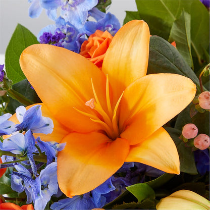 Radiant Citrus Box Bouquet –  Bittner-long Floral And Greenhouse, Somerset PA