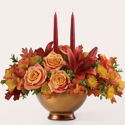 Harvest Table Centerpiece –  Bittner-long Floral And Greenhouse, Somerset PA