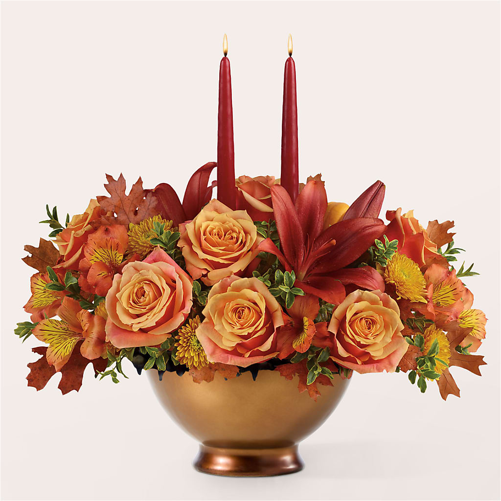 Harvest Table Centerpiece –  Bittner-long Floral And Greenhouse, Somerset PA