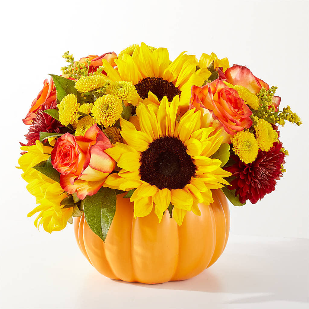 Golden Gourd Pumpkin Bouquet –  Bittner-long Floral And Greenhouse, Somerset PA