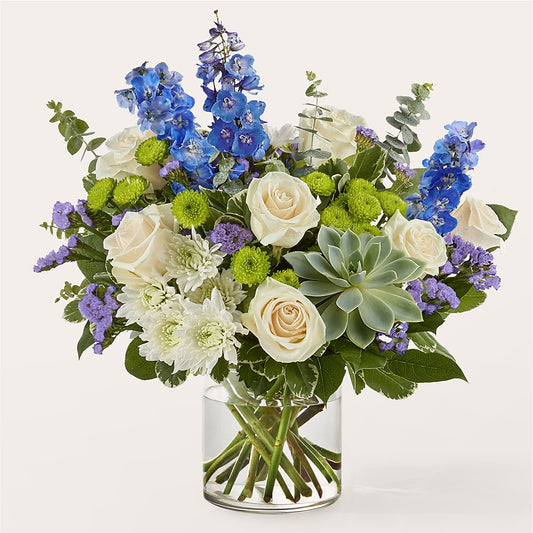 Cerulean Waves Bouquet –  Bittner-long Floral And Greenhouse, Somerset PA