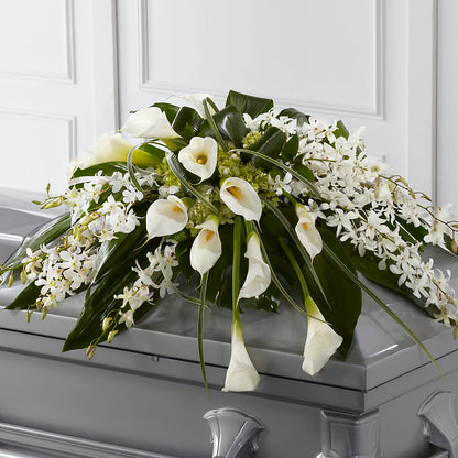 Angel Wings Casket Spray –  Bittner-long Floral And Greenhouse, Somerset PA
