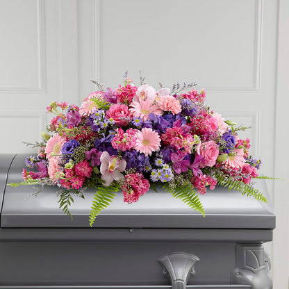 Glorious Garden Casket Spray –  Bittner-long Floral And Greenhouse, Somerset PA