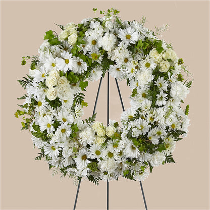 Faithful Wishes Wreath –  Bittner-long Floral And Greenhouse, Somerset PA