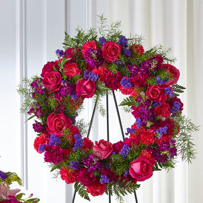 Calming Colors Wreath –  Bittner-long Floral And Greenhouse, Somerset PA