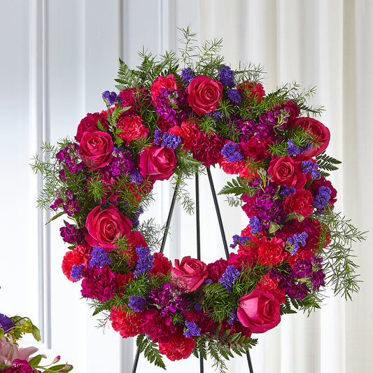 Calming Colors Wreath –  Bittner-long Floral And Greenhouse, Somerset PA
