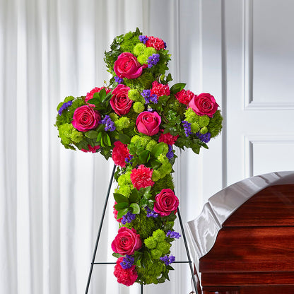Tribute Rose Floral Cross –  Bittner-long Floral And Greenhouse, Somerset PA