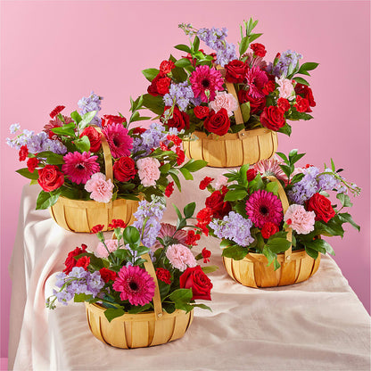 Pink Picnic Basket –  Bittner-long Floral And Greenhouse, Somerset PA