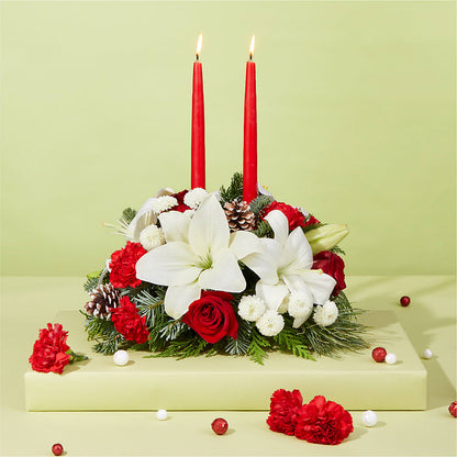 Seasonal Festivities Centerpiece –  Bittner-long Floral And Greenhouse, Somerset PA