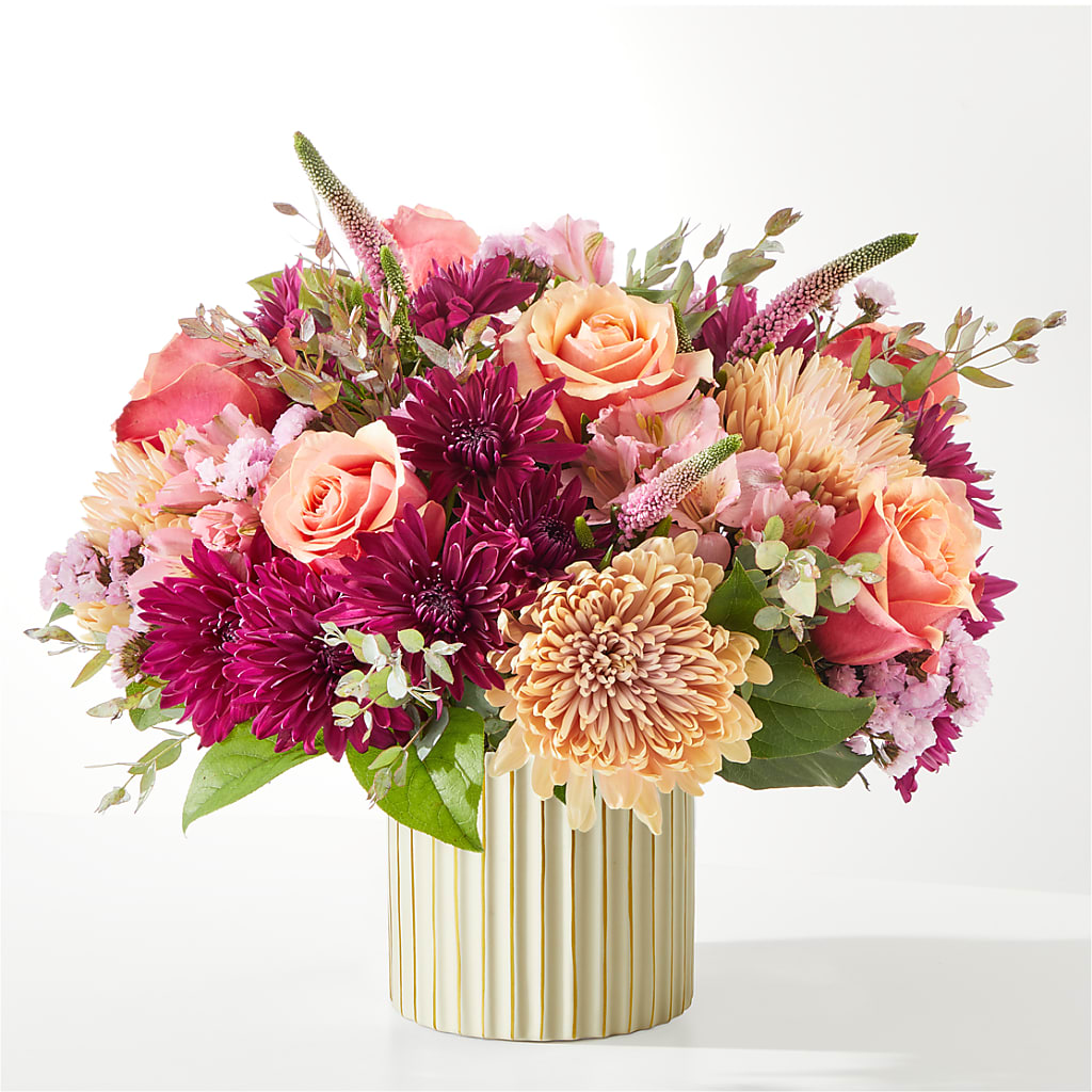Berry Cobbler Bouquet with Ivory Vase –  Bittner-long Floral And Greenhouse, Somerset PA