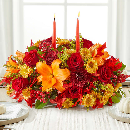 Autumn's Embrace Centerpiece –  Bittner-long Floral And Greenhouse, Somerset PA