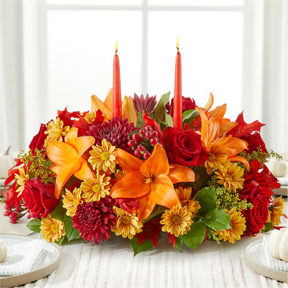 Autumn's Embrace Centerpiece –  Bittner-long Floral And Greenhouse, Somerset PA