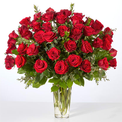 Forever Yours Fifty Stem Red Rose Bouquet –  Bittner-long Floral And Greenhouse, Somerset PA